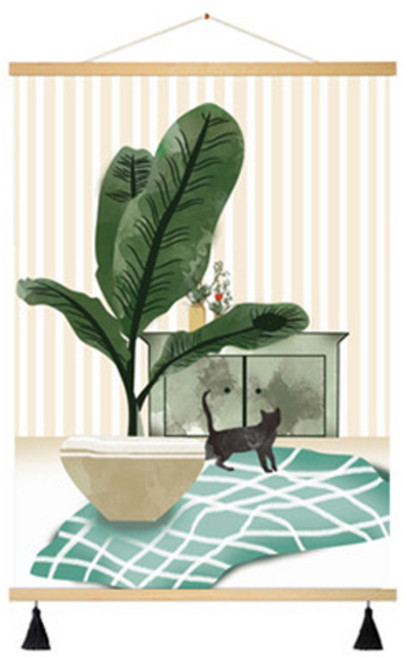 부트핏 감성 패브릭 배전함 가리개 벽걸이 그림 포스터, 12