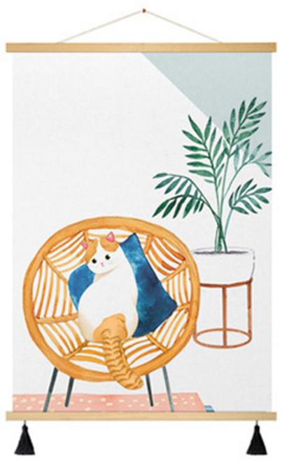 부트핏 감성 패브릭 배전함 가리개 벽걸이 그림 포스터, 1