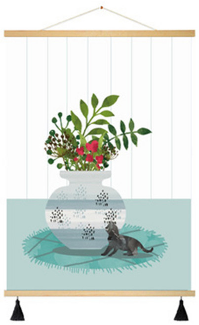 부트핏 감성 패브릭 배전함 가리개 벽걸이 그림 포스터, 5