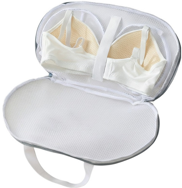 오템 3D 변형방지 밴드 고정형 브라 세탁망, 그레이, 1개