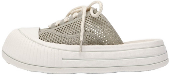 TOPUS 女款穆勒運動鞋 PVC網眼半包頭懶人鞋 T-2310