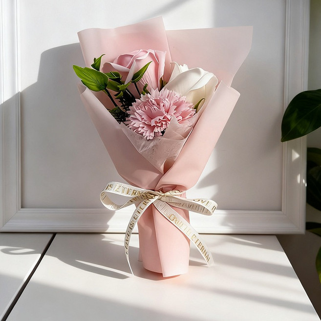 소유공간 조화 가정의달 선물 카네이션 꽃다발 S265-0151, 핑크, 2개