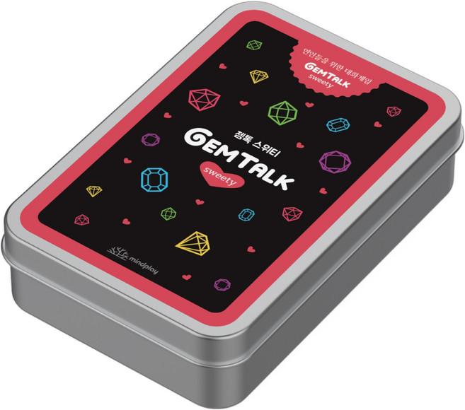 마인드플레이 젬톡 스위티 연인들을 위한 질문카드 대화게임 혼합색상, 1개