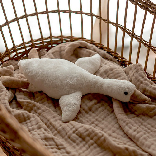 블랑가또 오리 애착인형 라지, 64cm, 크림, 1개