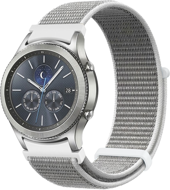 우먼스9999 갤럭시워치 호환 날개형 스포츠루프 스트랩 20mm, 씨쉘화이트