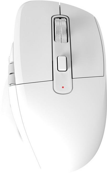 로이체 충전식 스마트 스크롤 하프 버티컬 블루투스 무선 마우스, 화이트, RX-840SW