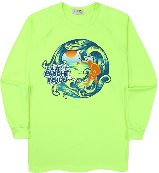 일루소 돈겟컷인사이드 오버핏 래쉬가드 긴팔 티셔츠