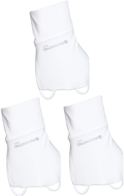 인콘트로 올커버 자외선차단 특대 골프 손등 장갑 오른손착용, 3개, 화이트