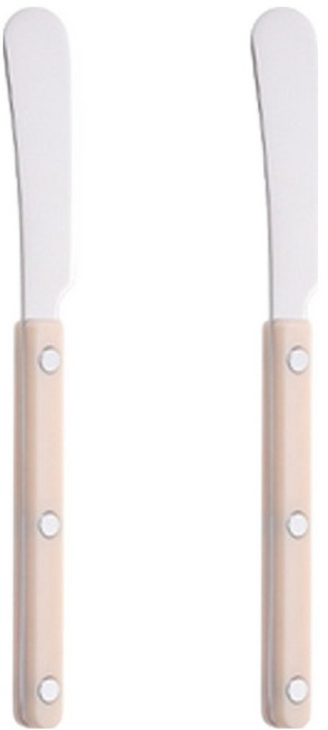 아카시아 아카시아홈 304스텐 다이닝 디저트 커트러리 디저트버터나이프, 아이보리, 2개