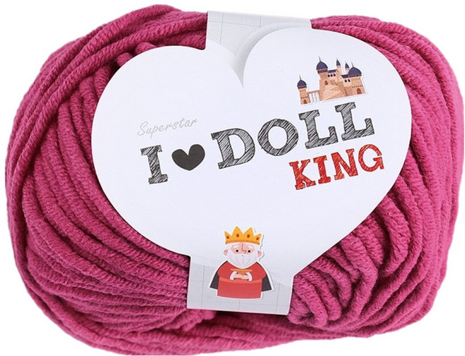 니뜨 아이돌킹 뜨개실 45g, 진핑크, 1개