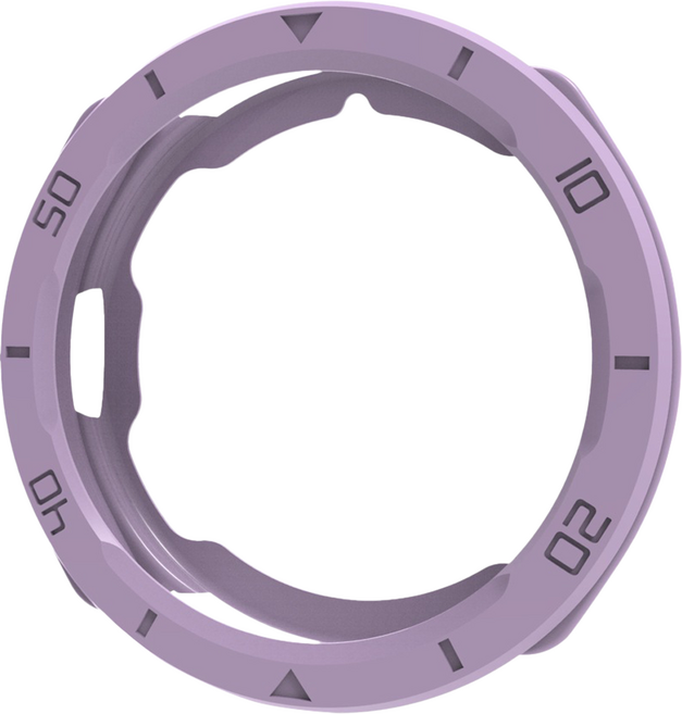 우먼스9999 갤럭시워치 젤리 베젤링 케이스 + 강화유리 세트, 보라, 1세트