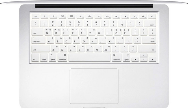 애니클리어 맥북 에어13 M5 키보드 키스킨 A3449, 화이트, 1개