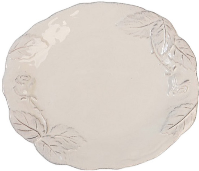 버지니아까사 로맨티카 로즈 샐러드 접시, 비앙코, 1개