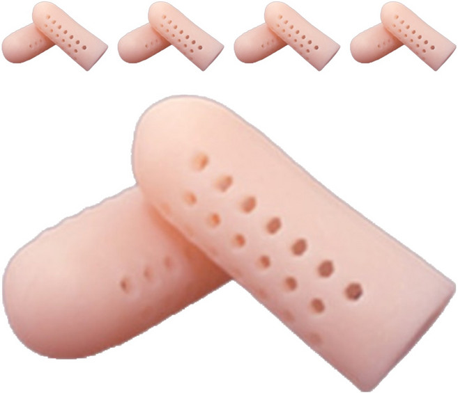 아리코 손가락 보호 실리콘 통풍 골무, 스킨, 10개