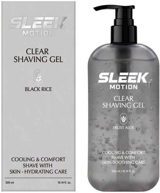 도루코 슬릭 모션 클리어 쉐이빙 젤 블랙 라이스, 1개, 300ml - 쿠팡