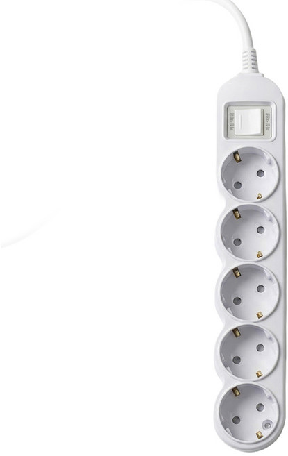 에코파워탭 과부하 차단 멀티탭 5구, 혼합색상, 1개, 1m