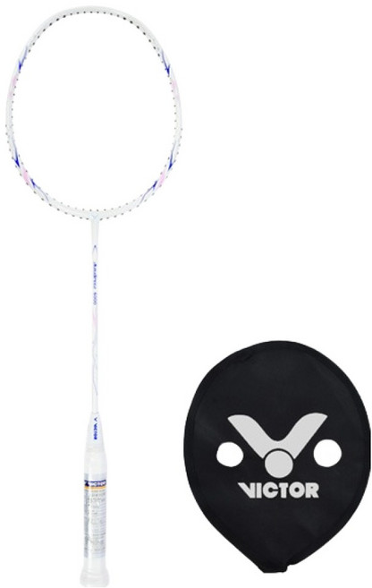 빅터 아우라 스피드 배드민턴 거트작업 요넥스 라켓 6000, BG80, 1개