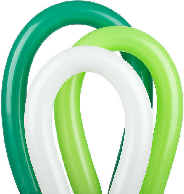 셈퍼텍스 요술풍선 360S 27p 세트, 화이트, 라임그린, 포레스트그린(랜덤발송), 1세트