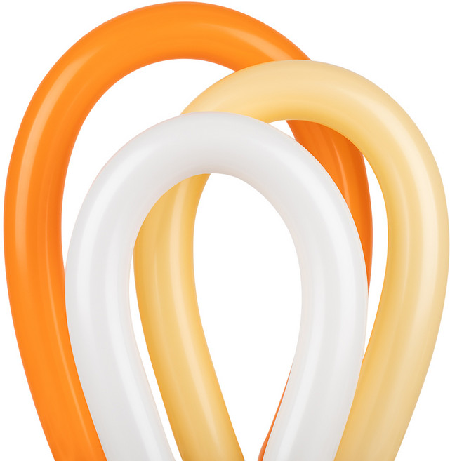 셈퍼텍스 요술풍선 360S 27p 세트, 화이트, 피치, 오렌지(랜덤발송), 1세트