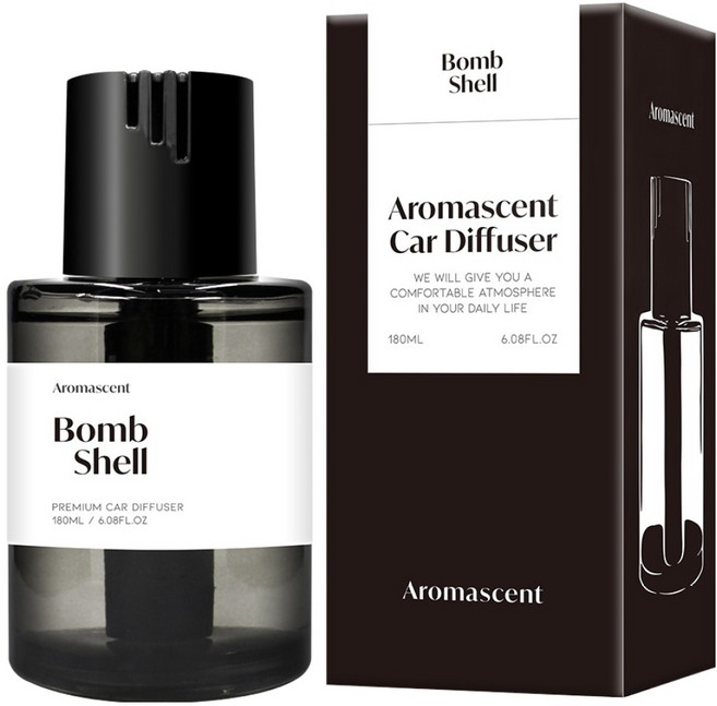 더허브샵 아로마센트 차량용 디퓨저 방향제 180ml, 1개, 밤쉘