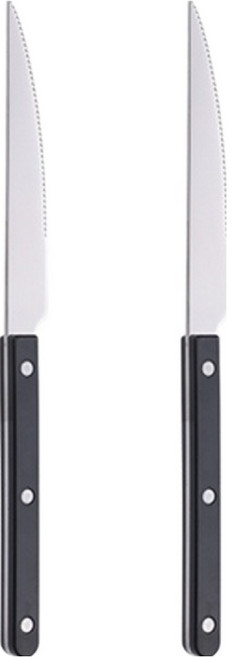 아카시아 304스텐 다이닝 커트러리 디너나이프, 블랙, 2개