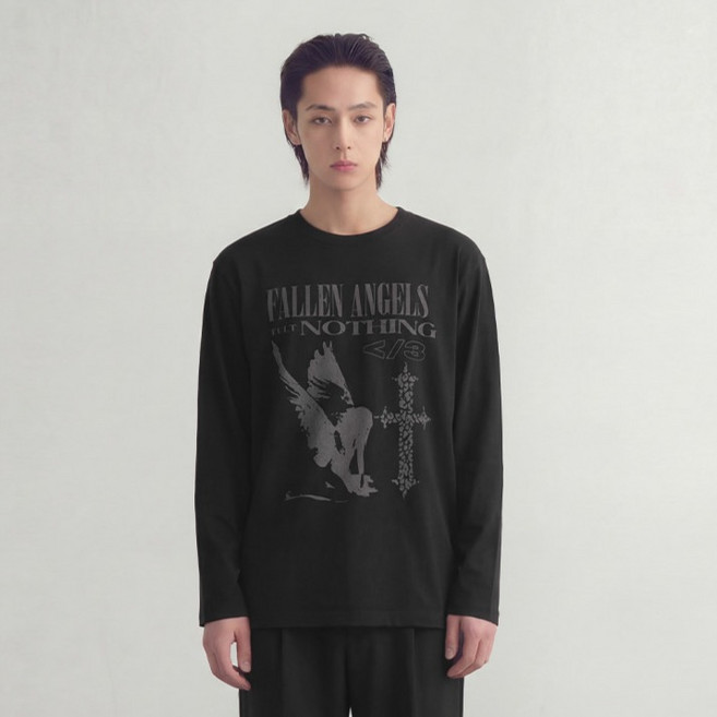 세인트페인 남녀공용 폴른 엔젤스 헤비웨이트 롱슬리브