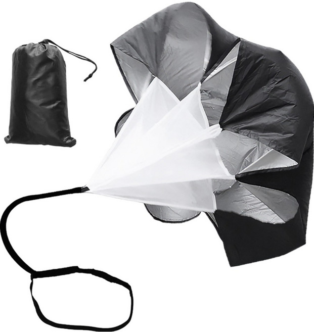 모던앳 달리기 훈련 공기 저항 낙하산 + 보관 파우치 세트, 혼합색상, 1세트