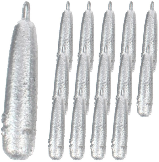 선상 우럭 다운샷 3봉 주물고리추 은색, 1개, 5개입