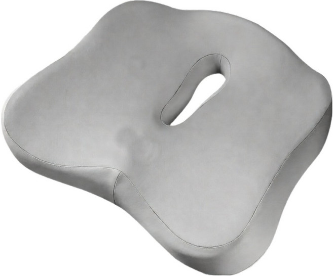 뉴리스 메모리폼 엉덩이 자세 도넛 방석, 그레이
