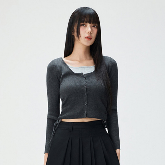 MIXXO 女款側邊抽繩開襟衫 RE CKF919T
