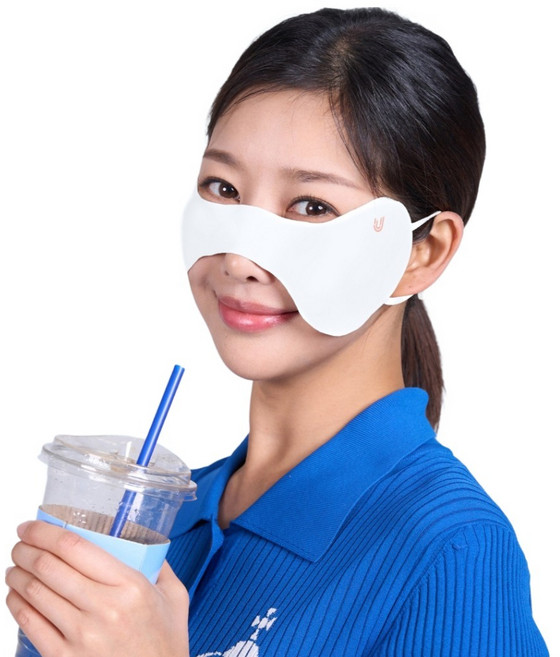 유투스포츠 자외선차단 점보 나비 가드 마스크, 화이트, 2개