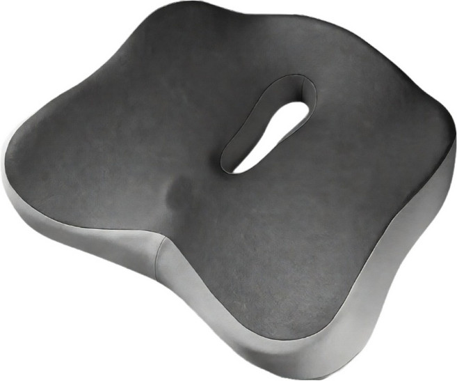 뉴리스 메모리폼 엉덩이 자세 도넛 방석, 진그레이