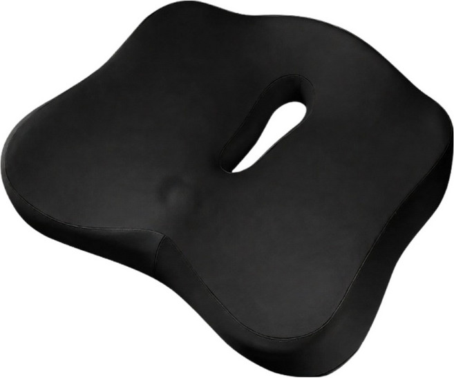 뉴리스 메모리폼 엉덩이 자세 도넛 방석, 블랙