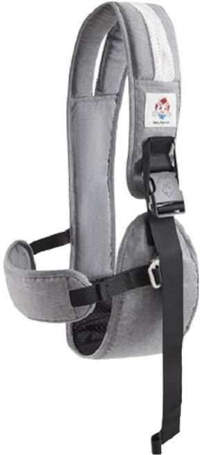 벡서 초경량 폴딩 쿨 신생아 아기띠, 그레이