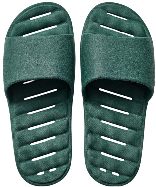 팬톤홈퍼니싱 CMYK 미끄럼방지 안전 딱붙 욕실화, 그린, 1개