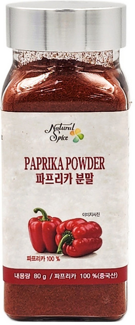 내츄럴스파이스 파프리카 분말, 80g, 1개
