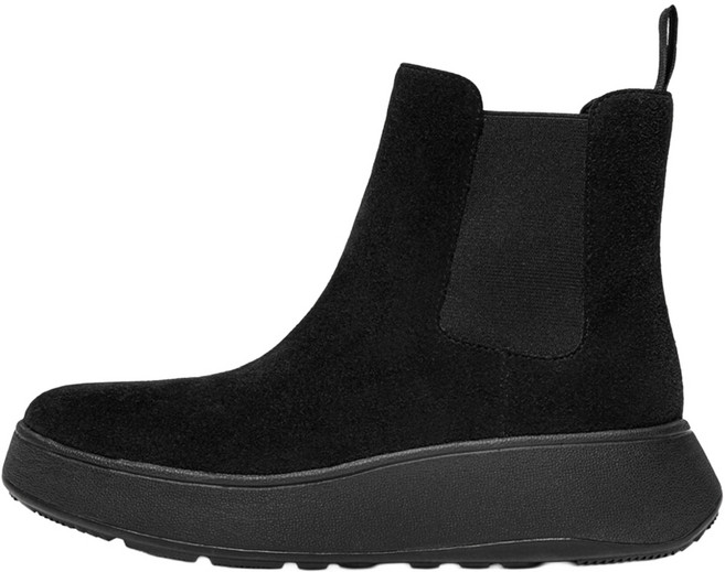 fitflop 女款F-Mode麂皮厚底切爾西靴