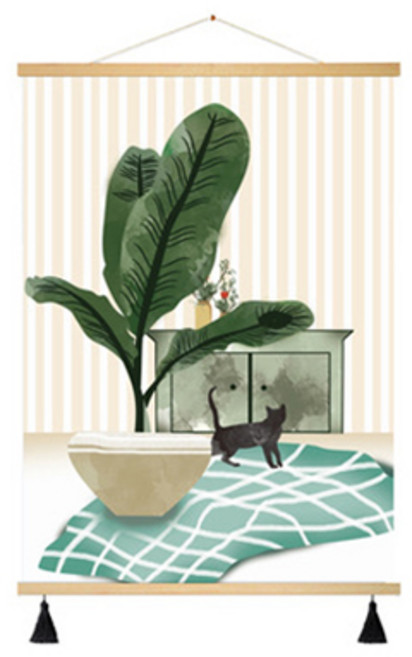 부트핏 감성 패브릭 배전함 가리개 벽걸이 그림 포스터, 12