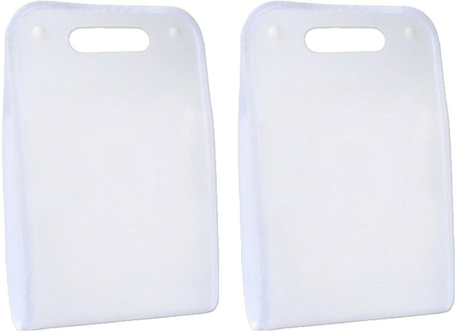 오피스연 손잡이 아코디언 휴대용 파일 케이스 A4, 2개, 화이트