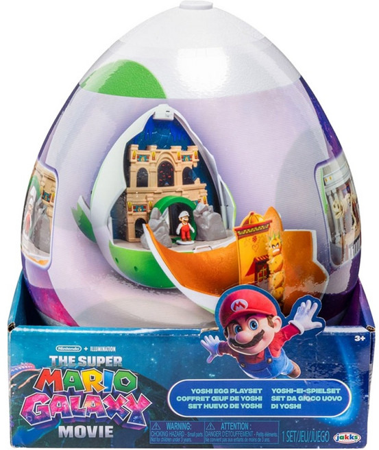 잭스퍼시픽 슈퍼마리오 갤럭시 무비 요시 에그 플레이 세트 432244, 1개