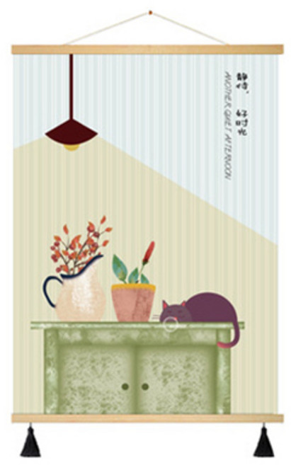 부트핏 감성 패브릭 배전함 가리개 벽걸이 그림 포스터, 9
