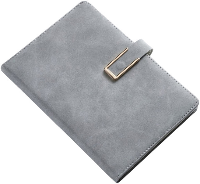 핸디랩 클래식 가죽 버클 다이어리 플래너, 그레이, 1개
