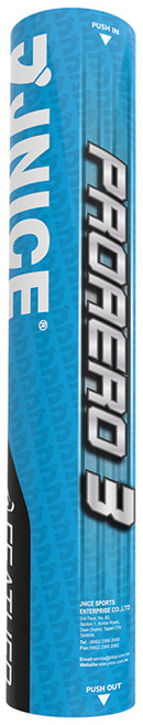 JNICE 久奈司 PROAERO 3 耐用比賽級羽毛球 76球速, 白色, 1套, 12個裝