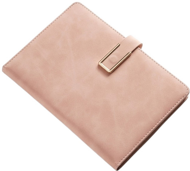 핸디랩 클래식 가죽 버클 다이어리 플래너, 핑크, 1개
