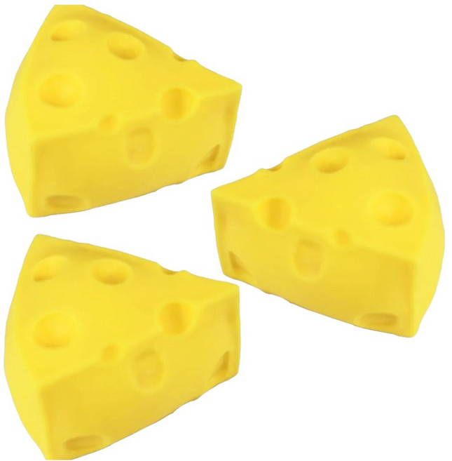 아트조이 삼각 치즈 말랑이 말랑쫀득 스퀴시 피젯토이 촉감놀이, 3개