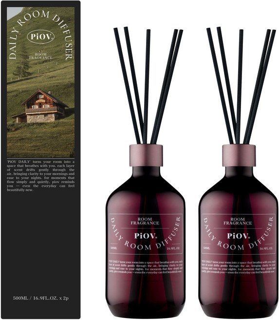 피오브 데일리 디퓨저, 프레시라벤더, 500ml, 2개