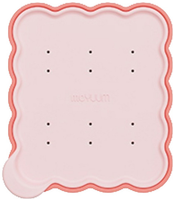 모윰 과즙망 큐브 아이스 트레이, 라즈베리 코랄, 1개, 54ml