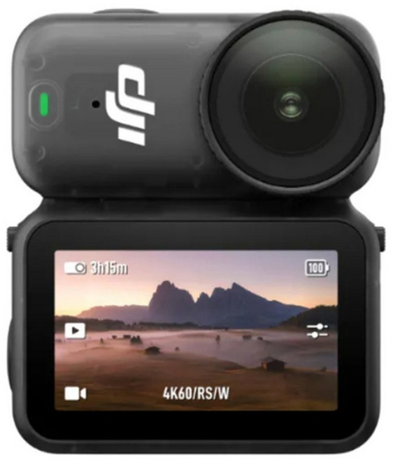 DJI 大疆創新 運動攝影機 標準套裝 64GB, 黑色, Osmo Nano