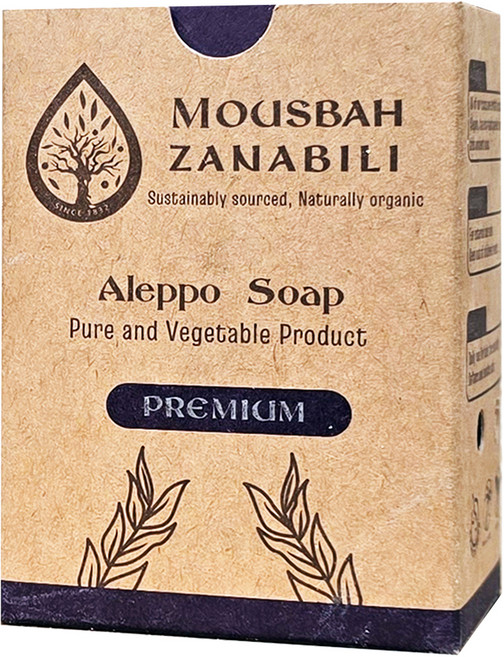 MOUSBAH ZANABILI 薩納貝莉 16%月桂完美呵護阿勒坡古皂, 190g, 1個