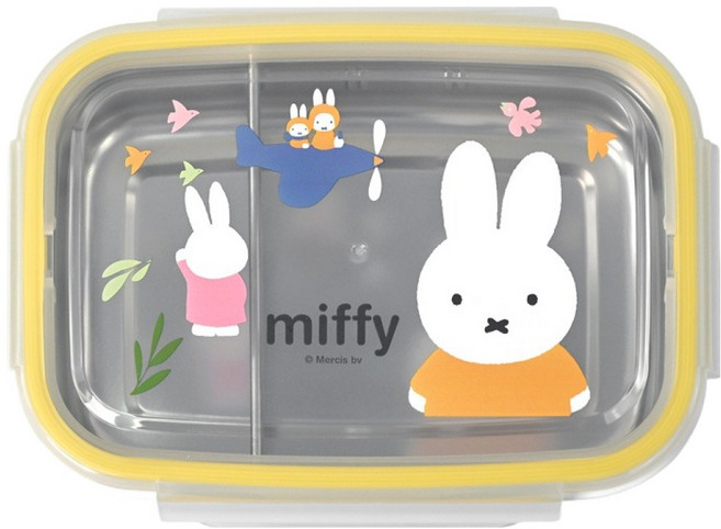 kitchen U Miffy 米菲雙層不鏽鋼分格單層便當盒 560ml